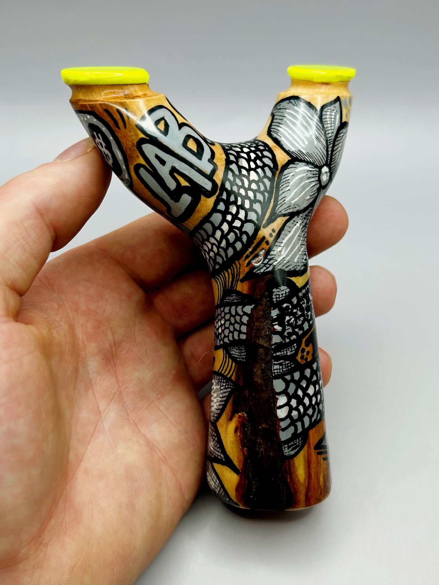 Snake Peg Head- Micarta Capped Forks!