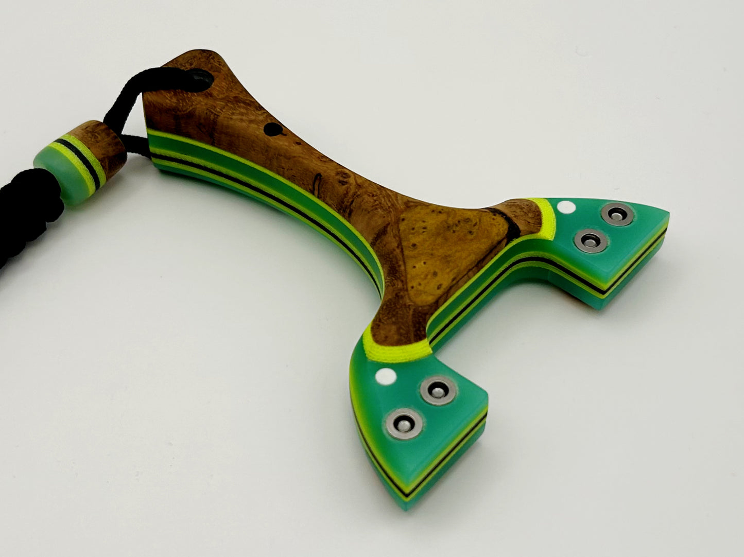 Spartan- Jade/Wood Burl