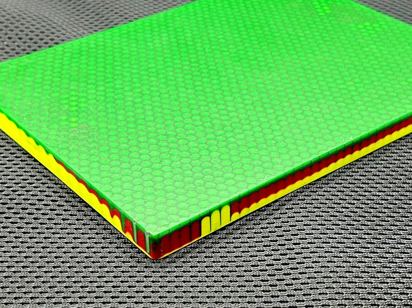 Multi Color Honeycomb Resin Slab (8”x6”x1/2”)