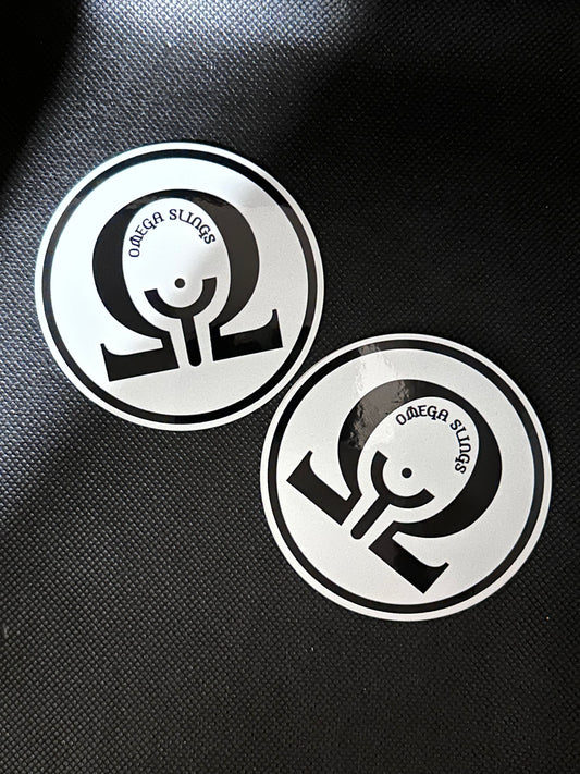 Omega Circle Sticker