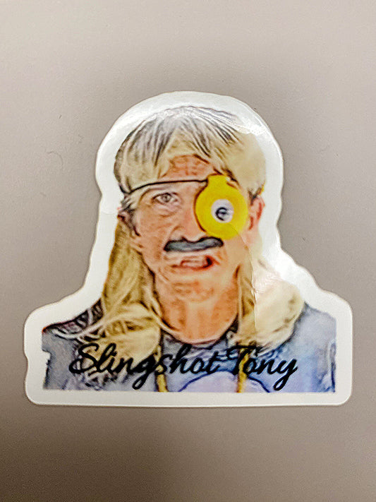 Slingshot Tony Sticker