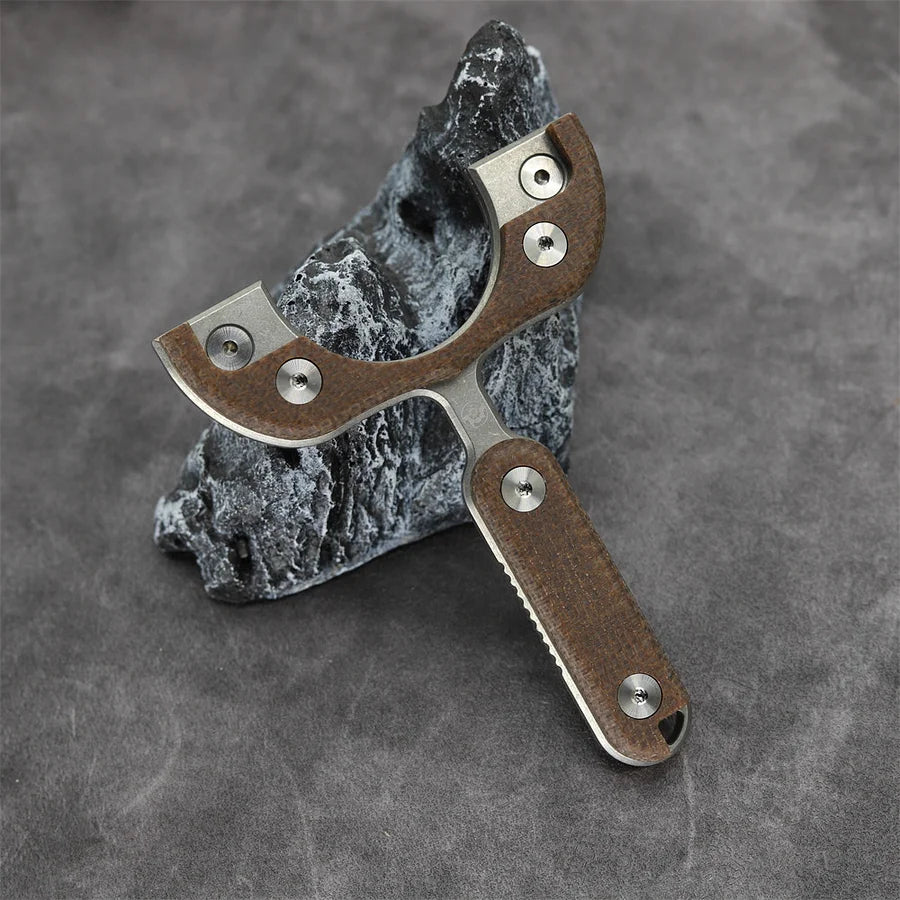 S- Striker by Snipersling Titanium EDC Slingshot with Belt Clip
