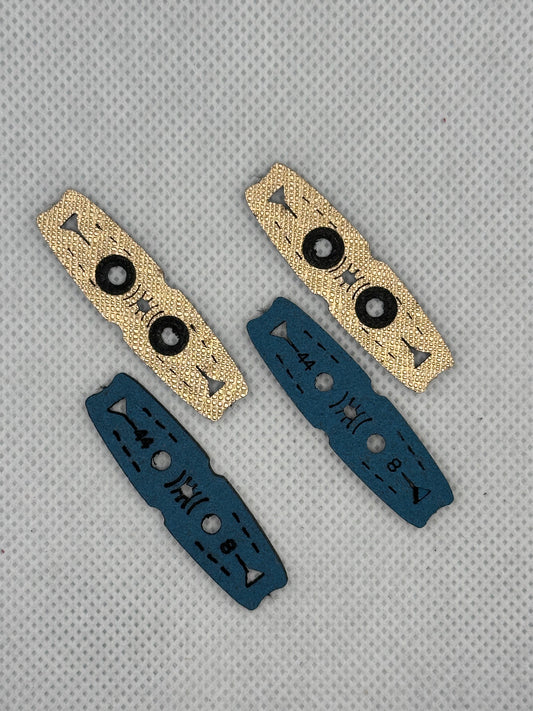 2mm Anti Slip Pit Pouches(Pack of 10) Gold/Blue